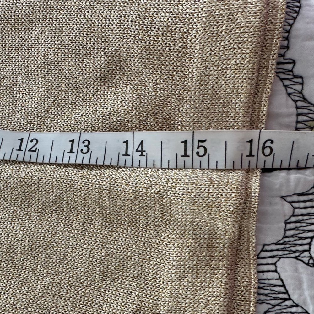 ST JOHN Gold Shimmering Tank Top - Picture 5 of 6